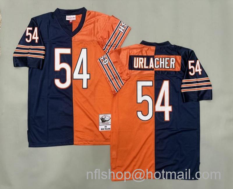 Men's Chicago Bears #54 Brian Urlacher Split 2001 Mitchell & Ness Jersey