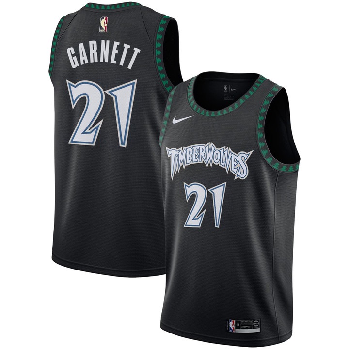 Men's Minnesota Timberwolves #21 Kevin Garnett Black Trees Classic Edition 2025-26 Swingman Stitched Jersey Men's Minnesota Timberwolves #21 Kevin Garnett Black Trees Classic Edition 2025-26 Swingman Stitched Jersey