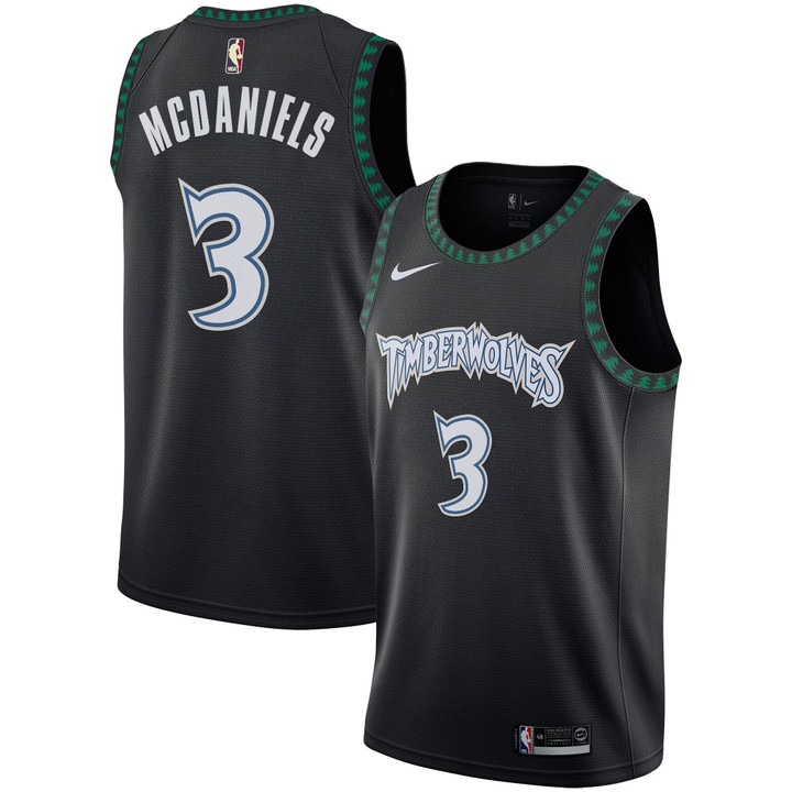 Men's Minnesota Timberwolves #3 Jaden Mcdaniels Black Trees Classic Edition 2025-26 Swingman Stitched Jersey Men's Minnesota Timberwolves #3 Jaden Mcdaniels Black Trees Classic Edition 2025-26 Swingman Stitched Jersey