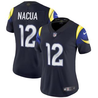 Women's Los Angeles Rams #12 Puka Nacua Nike 2025 Rivalries Vapor Limited Stitched Jersey