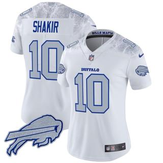 Women's Buffalo Bills #10 Khalil Shakir 2025 Rivalries Nike Vapor Limited Stitched Jersey