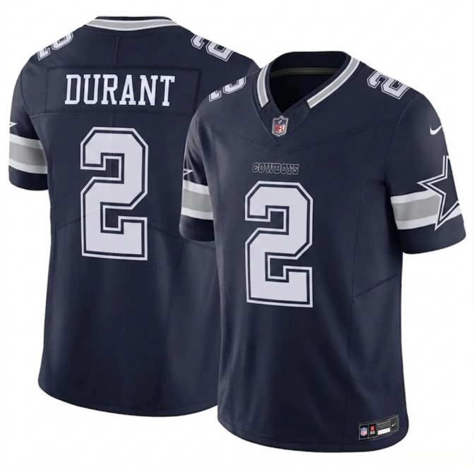 Men's Dallas Cowboys #2 Cobie Durant Navy 2026 F.U.S.E Vapor Untouchable Limited Stitched Football Jersey