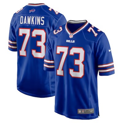 Men's Buffalo Bills #73 Dion Dawkins Royal Vapor Game Stitched Jersey