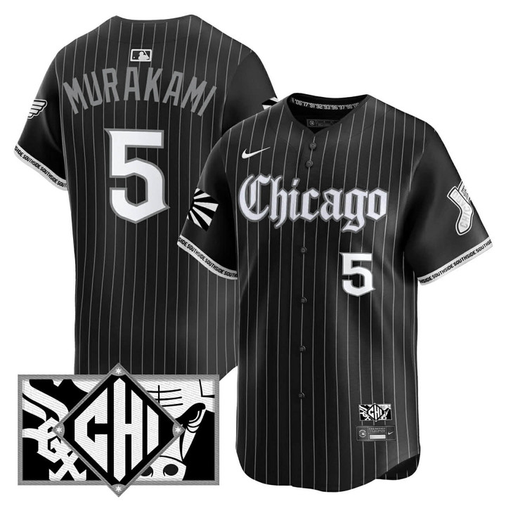 Men's Chicago White Sox #5 Munetaka Murakami City Connect Limited Stitched Jersey