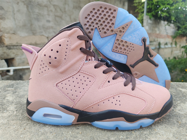 Men's Running Weapon Air Jordan 6 Pink Shoes 089