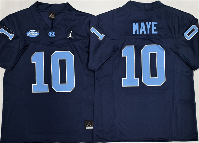 Men's North Carolina Tar Heels #10 Drake Maye Navy 2026 F.U.S.E. Limited College Football Stitched Jersey