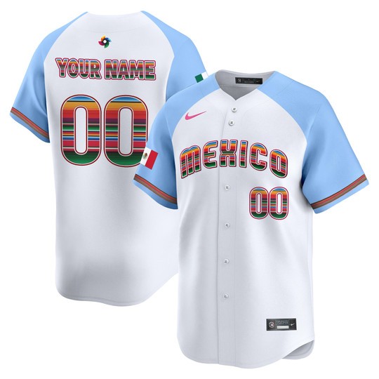 Men's Team Mexico World Baseball Classic Custom Alternate 'Serape Edition' Limited 2026 Roster Stitched Jersey