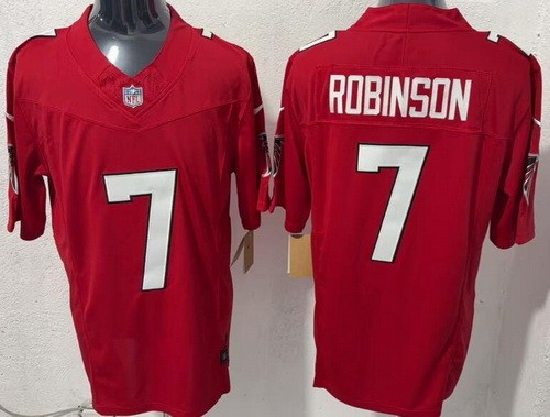 Men's Atlanta Falcons #7 Bijan Robinson Red F.U.S.E. Vapor Limited Stitched Jersey
