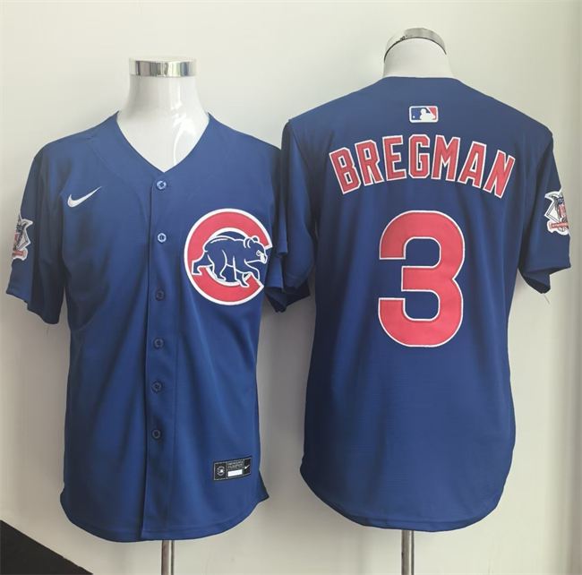 Men's Chicago Cubs #3 Alex Bregman Royal 2026 Limited Stitched Baseball Jersey