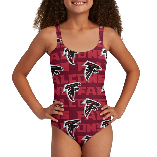 Youth Atlanta Falcons Bodysuit Comfortable Swimwear Beachwear Bathing 001(Pls check description for details)