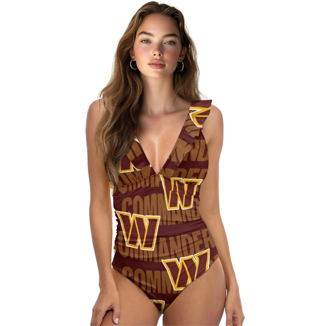 Women's Washington Commanders Coverage Comfortable Swimwear Beachwear Bathing Bikini Sets Swimwear Swimsuits 001(Pls check description for details)