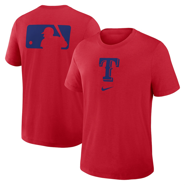 Men's Texas Rangers Red Early Work Tri-Blend Dri-FIT T-Shirt