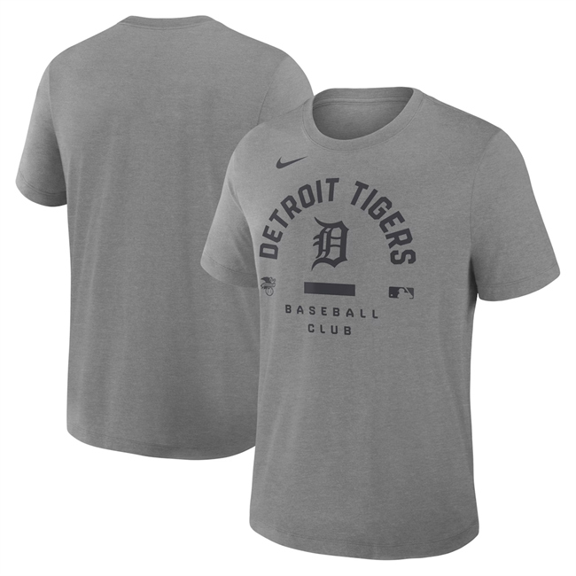 Men's Detroit Tigers Grey Collection Early Work Tri-Blend Dri-FIT T-Shirt
