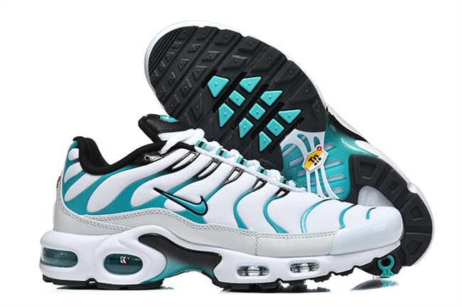 Men's Hot sale Running weapon Air Max TN1 White-Blue Shoes 058