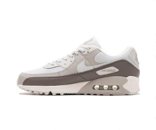 Men's Running weapon Air Max 90 Brown-White Shoes 0103