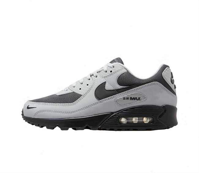Men's Running weapon Air Max 90 Grey-Black Shoes 0111