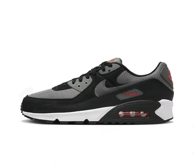 Men's Running weapon Air Max 90 Black-Grey Shoes 0120