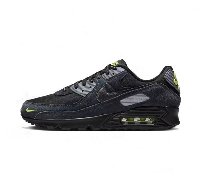 Women's Running weapon Air Max 90 Black Shoes 071