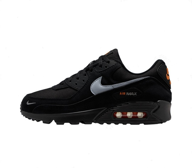 Women's Running weapon Air Max 90 Black Shoes 092