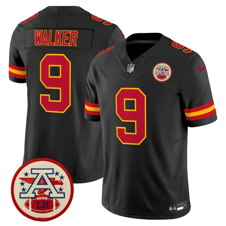 Men’s Kansas City Chiefs #9 Kenneth Walker III Black 2026 F.U.S.E. Vapor Untouchable Limited Stitched Football Jersey