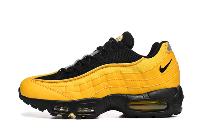 Men's Hot sale Running weapon Air Max 95 Yellow-Black Shoes 065