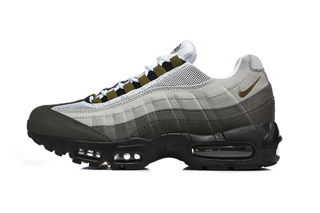 Men's Hot sale Running weapon Air Max 95 Black Grey Shoes 061