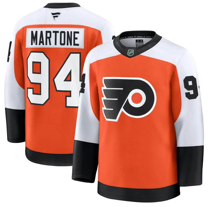Men's Philadelphia Flyers #94 Porter Martone Orange 2026 Stitched Jersey