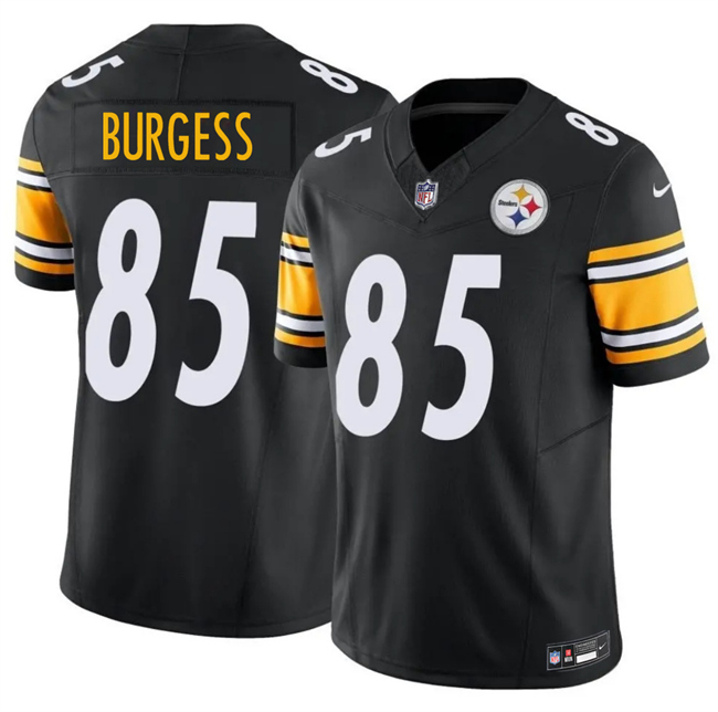 Men's Pittsburgh Steelers #85 Cole Burgess Black 2026 F.U.S.E. Vapor Limited Stitched Football Jersey