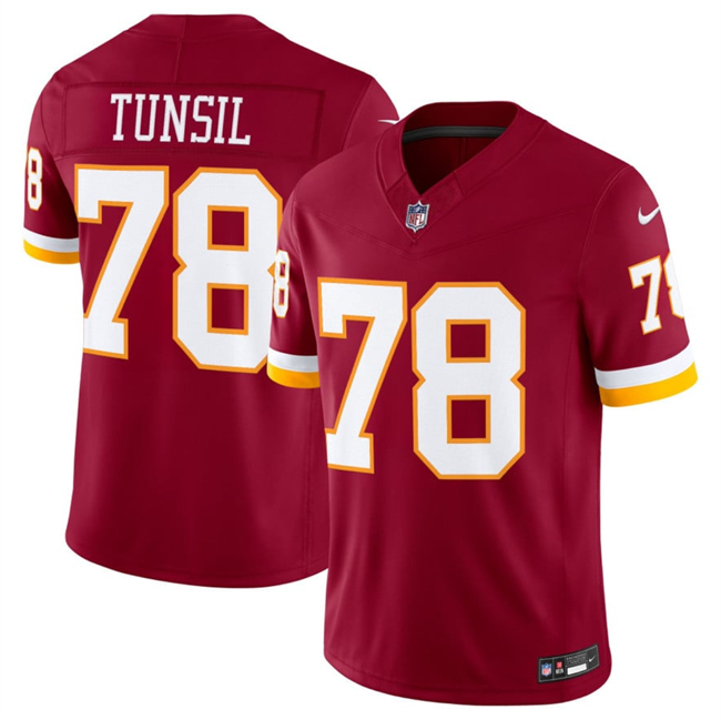 Men's Washington Commanders #78 Laremy Tunsil Burgundy 2026 F.U.S.E. Vapor Limited Stitched Football Jersey