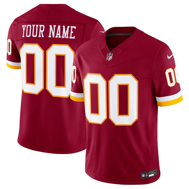 Men's & Women's & Youth Washington Commanders Active Player Custom Burgundy 2026 F.U.S.E. Vapor Limited Stitched Football Jersey