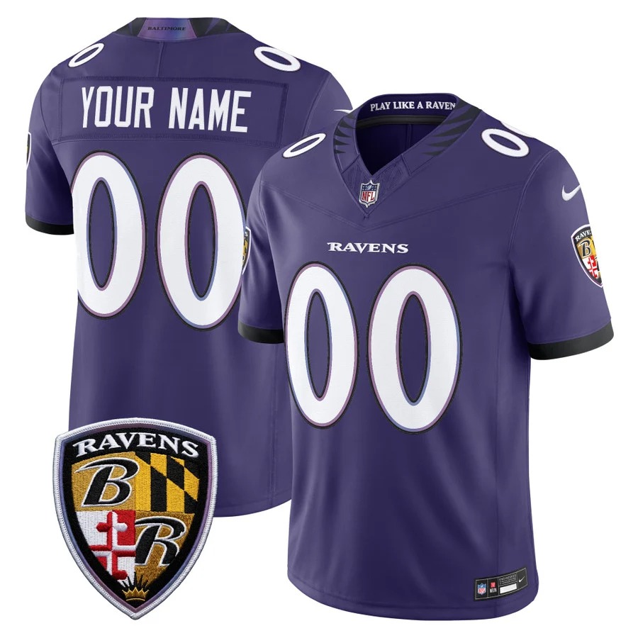 Men's & Women's & Youth Baltimore Ravens Custom Purple 2026 F.U.S.E Vapor Stitched Limited Football Jersey