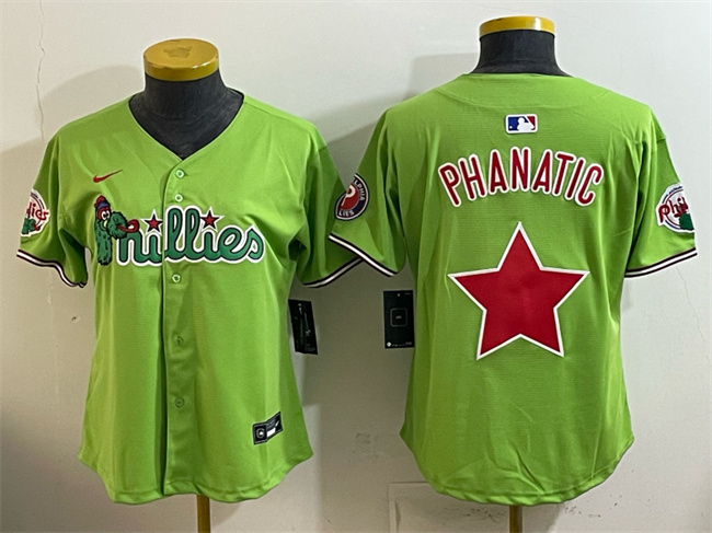 Youth Philadelphia Phillies Light Green Phanatic Limited Stitched Jersey