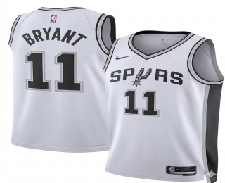 Men's San Antonio Spurs #11 Carter Bryant White Association Edition Stitched Jersey