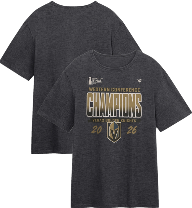 Men's Vegas Golden Knights Black 2026 Western Conference Champions Big & Tall Locker Room T-Shirt