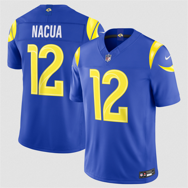 Women's Los Angeles Rams #12 Puka Nacua Royal 2026 F.U.S.E. Vapor Limited Stitched Football Jersey(Run Small)
