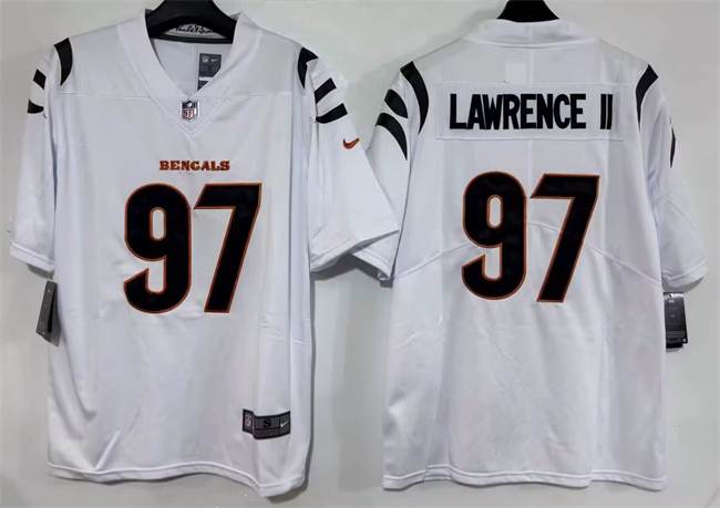 Men's Cincinnati Bengals #97 Dexter Lawrence II White 2026 Vapor Untouchable Limited Stitched Football Jersey
