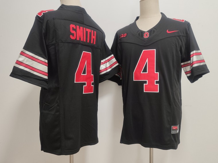 Men's Ohio State Buckeyes #4 Jeremiah Smith Black F.U.S.E. Limited Stitched Jersey