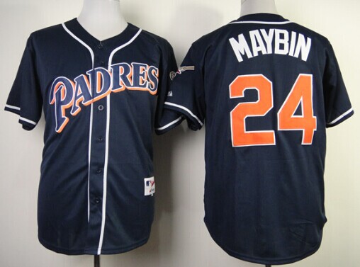 San Diego Padres #24 Cameron Maybin 1998 Navy Blue Jersey San Diego Padres #24 Cameron Maybin 1998 Navy Blue Jersey