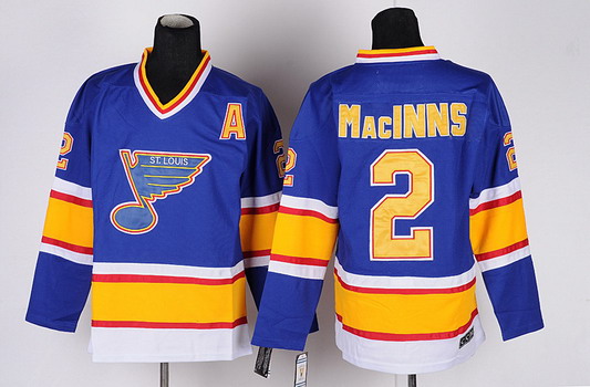 St. Louis Blues #2 Al MacInnis Blue Throwback CCM Jersey St. Louis Blues #2 Al MacInnis Blue Throwback CCM Jersey