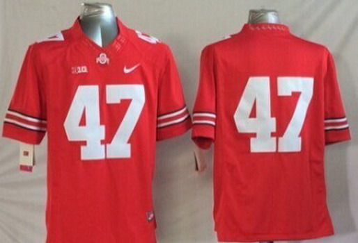 Ohio State Buckeyes #47 A.J. Hawk 2014 Red Limited Jersey