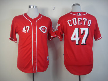 Cincinnati Reds #47 Johnny Cueto Red Jersey Cincinnati Reds #47 Johnny Cueto Red Jersey