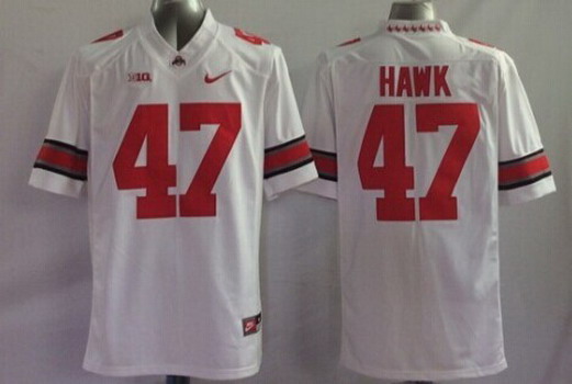 Ohio State Buckeyes #47 A.J. Hawk 2014 White Limited Jersey