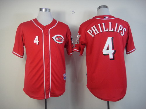 Cincinnati Reds #4 Brandon Phillips Red Jersey Cincinnati Reds #4 Brandon Phillips Red Jersey