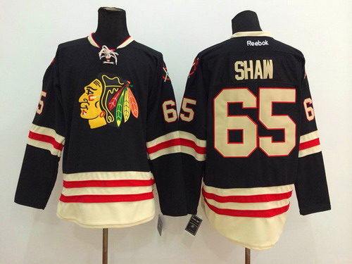 Chicago Blackhawks #65 Andrew Shaw 2015 Winter Classic Black Jersey
