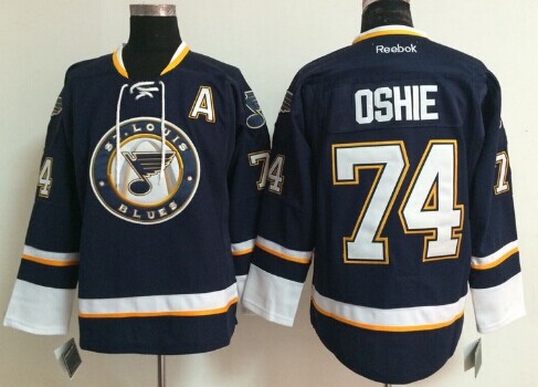 St. Louis Blues #74 T.J. Oshie Navy Blue Third Jersey St. Louis Blues #74 T.J. Oshie Navy Blue Third Jersey