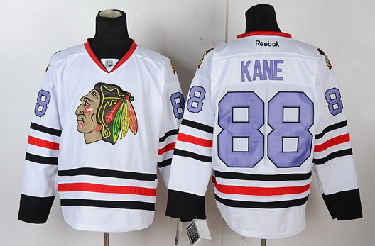 Chicago Blackhawks #88 Patrick Kane White With Purple Jersey Chicago Blackhawks #88 Patrick Kane White With Purple Jersey