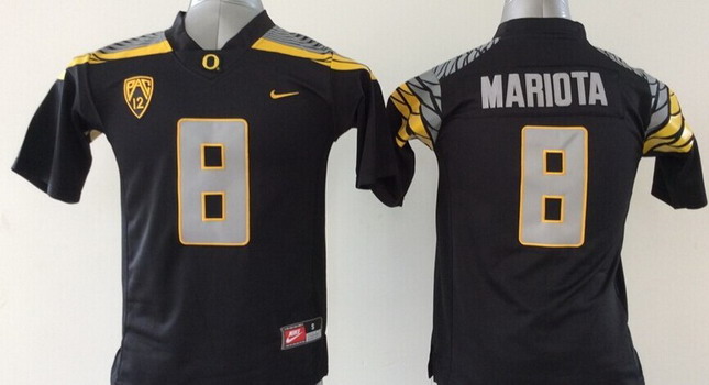 Oregon Duck #8 Marcus Mariota 2014 Black Limited Kids Jersey Oregon Duck #8 Marcus Mariota 2014 Black Limited Kids Jersey
