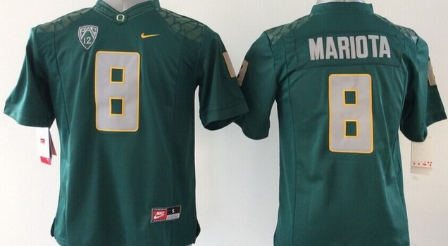 Oregon Ducks #8 Marcus Mariota 2014 Dark Green Limited Kids Jersey Oregon Ducks #8 Marcus Mariota 2014 Dark Green Limited Kids Jersey