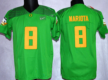 Oregon Duck #8 Marcus Mariota 2015 Playoff Rose Bowl Special Event Diamond Quest Light Green Kids Jersey Oregon Duck #8 Marcus Mariota 2015 Playoff Rose Bowl Special Event Diamond Quest Light Green Kids Jersey