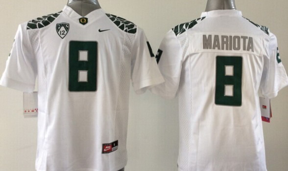 Oregon Ducks #8 Marcus Mariota 2013 White Limited Kids Jersey Oregon Ducks #8 Marcus Mariota 2013 White Limited Kids Jersey